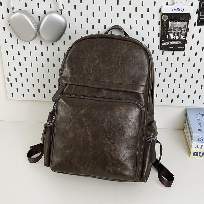 Vintage Leather Laptop Backpack Stornfield