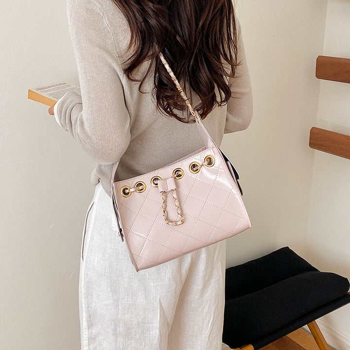 Quilted Chain Handle Handbag