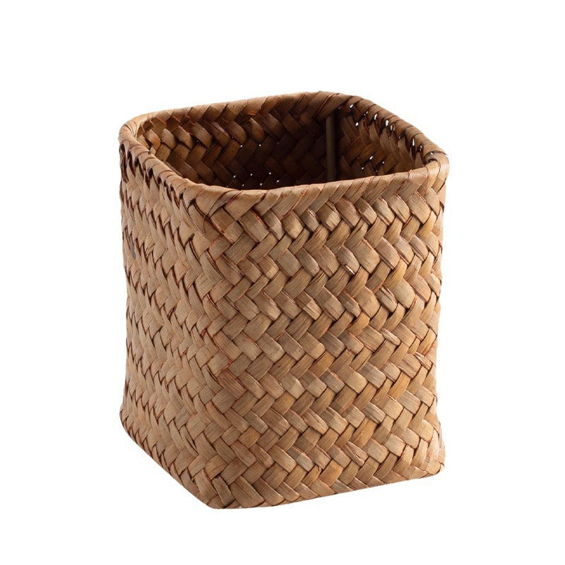 Handcrafted Square Wicker Storage Container Stornfield