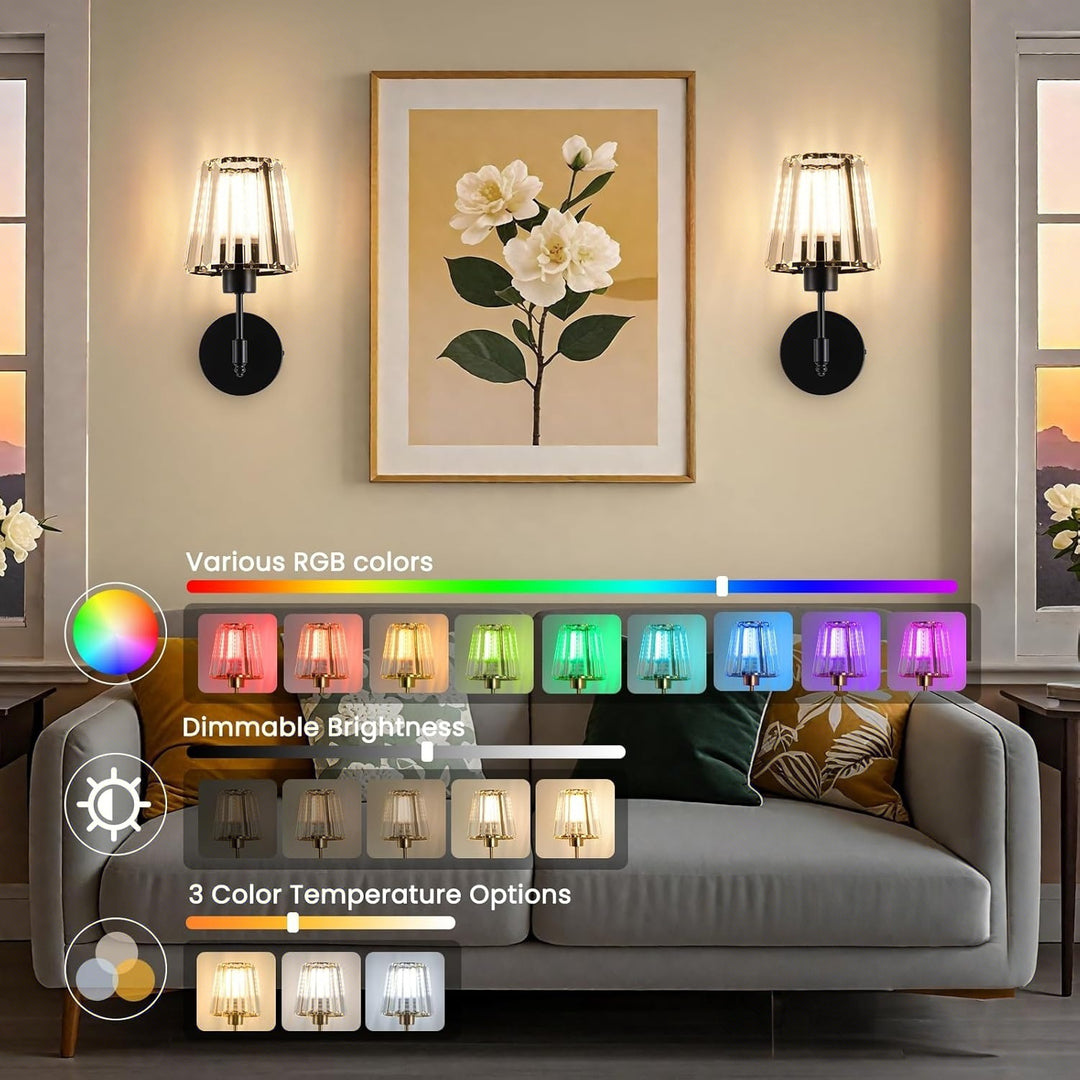 Crystal Accent Wall Sconce
