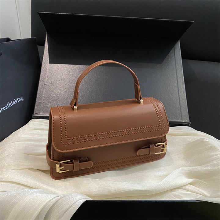 Elegant Structured Handheld Satchel