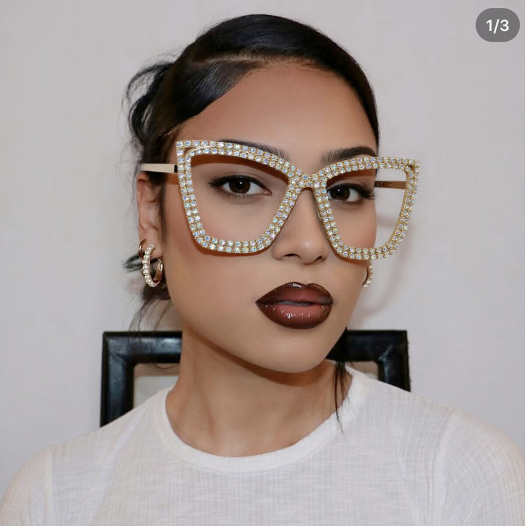 Women's extravagant sunglasses with sparkling crystal frame Stornfield