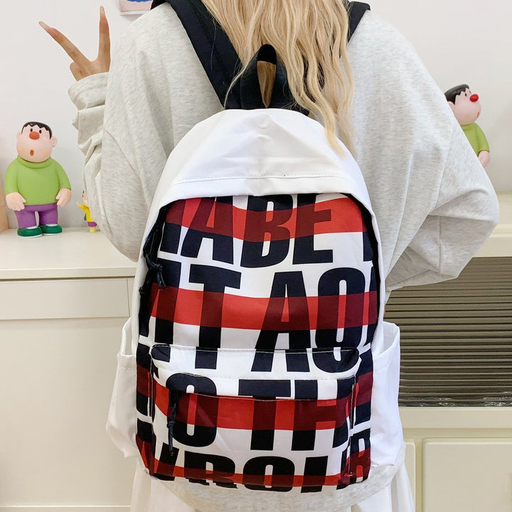 Leisure backpack with eye-catching graphic design and practical compartments Stornfield