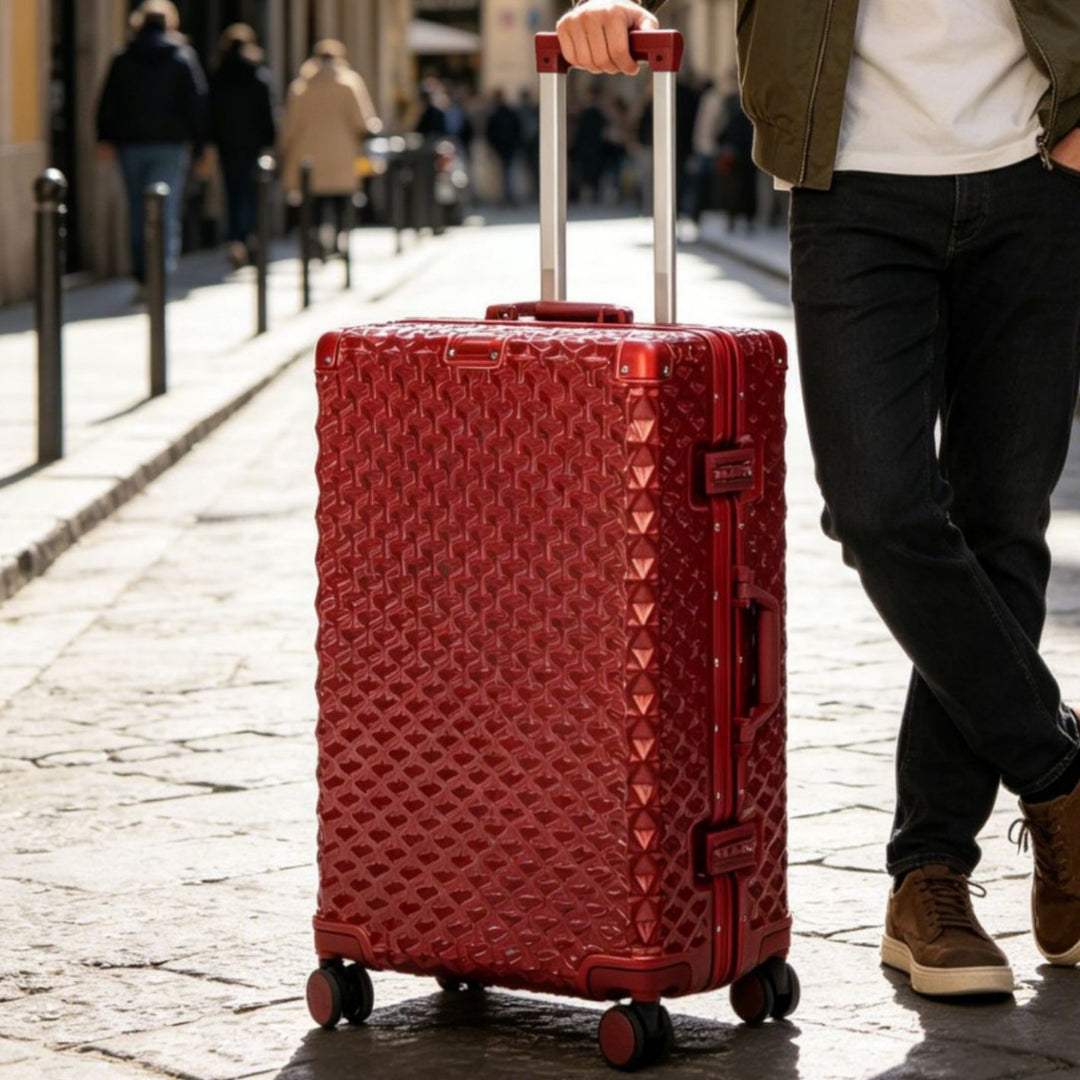 Women's Premium Textured Hard Shell Spinner Luggage Stornfield