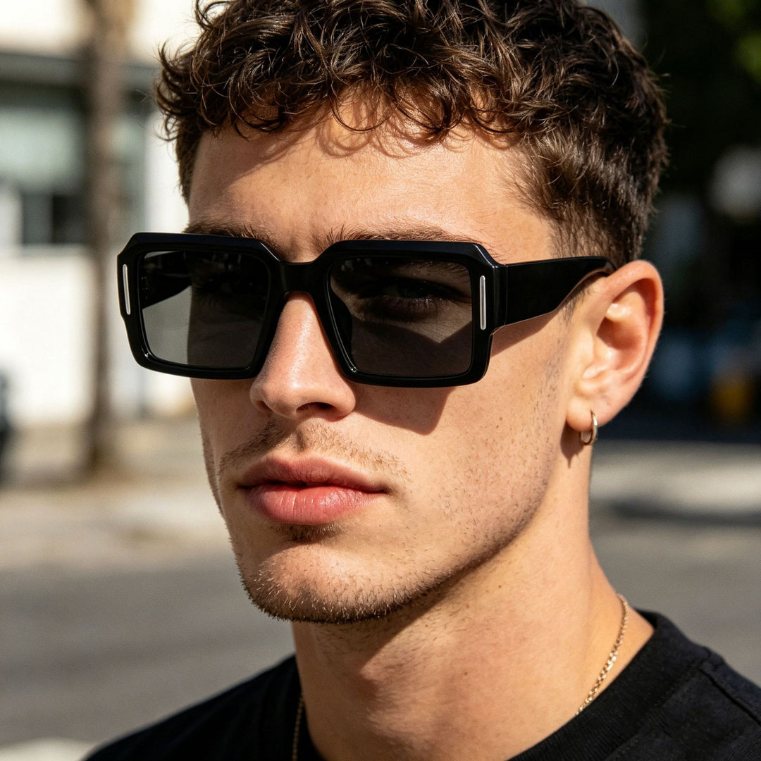 Women's fashionable square sunglasses with stylish plastic frame Stornfield