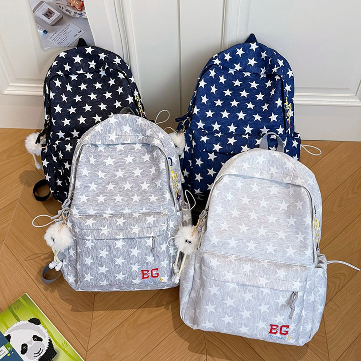Star-Patterned Casual Backpack Stornfield