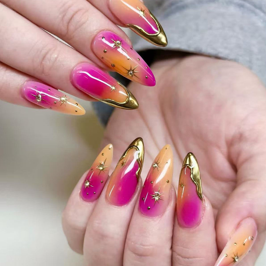 Elegant Ombre Press-On Nail Design Stornfield