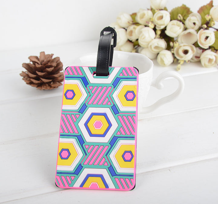 Unisex Luggage Tag in Creative Retro Pattern Bowlift