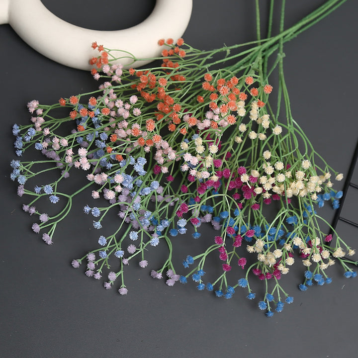 Artificial Blue Floral Spray for Home Decor