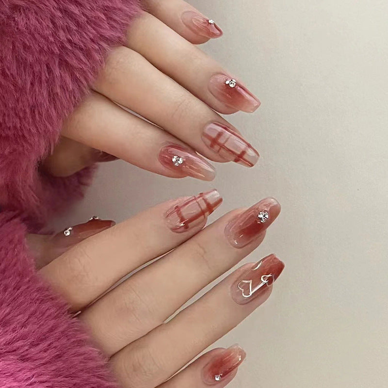 Elegant Nail Art with Glitter Accents Stornfield