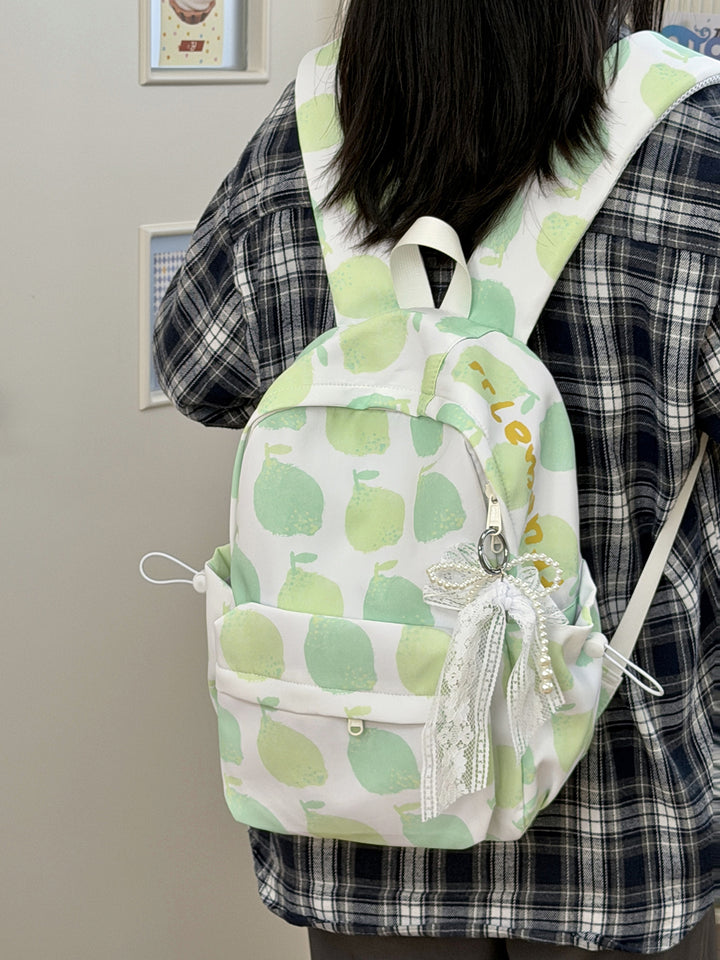 Playful Apple-Patterned Backpack Stornfield