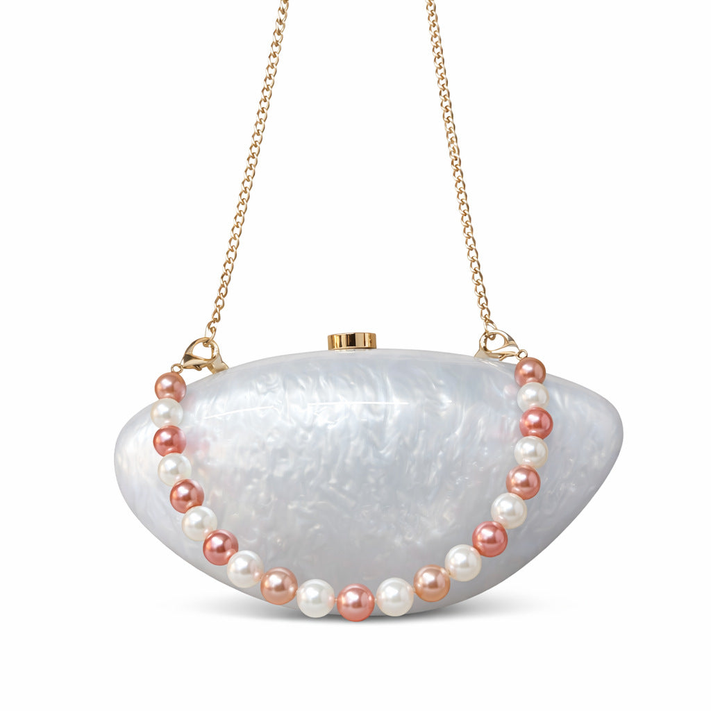 Pearlescent Acrylic Evening Handbag