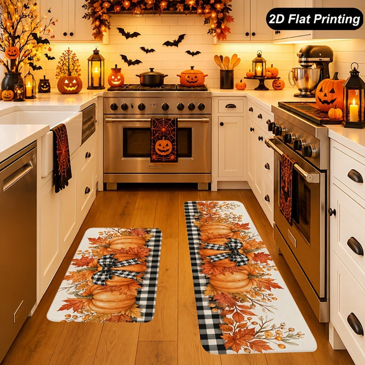 Fall-Themed Kitchen Runner Mat