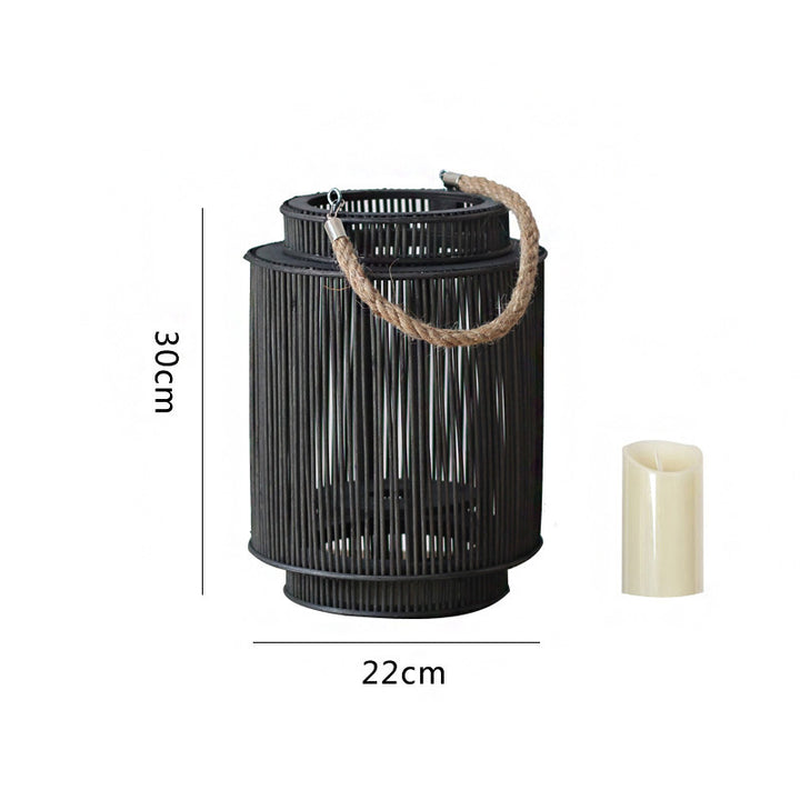 Decorative Rattan Lantern Stornfield