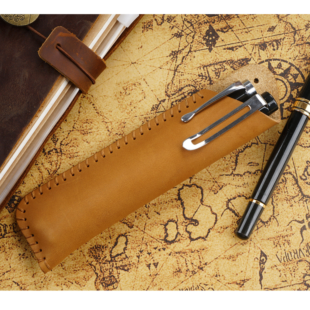 Leather Pencil Roll Case