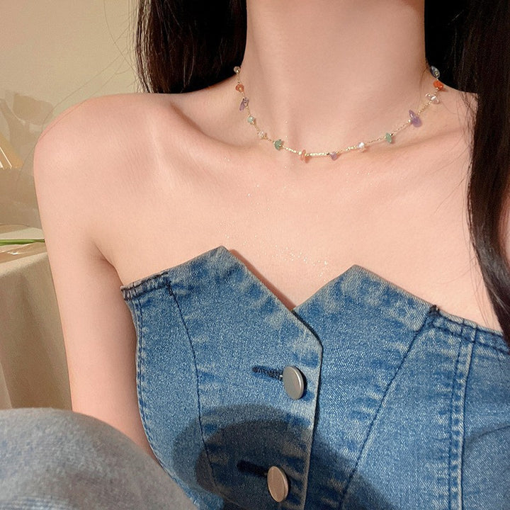 Dainty Beaded Chain Necklace Stornfield