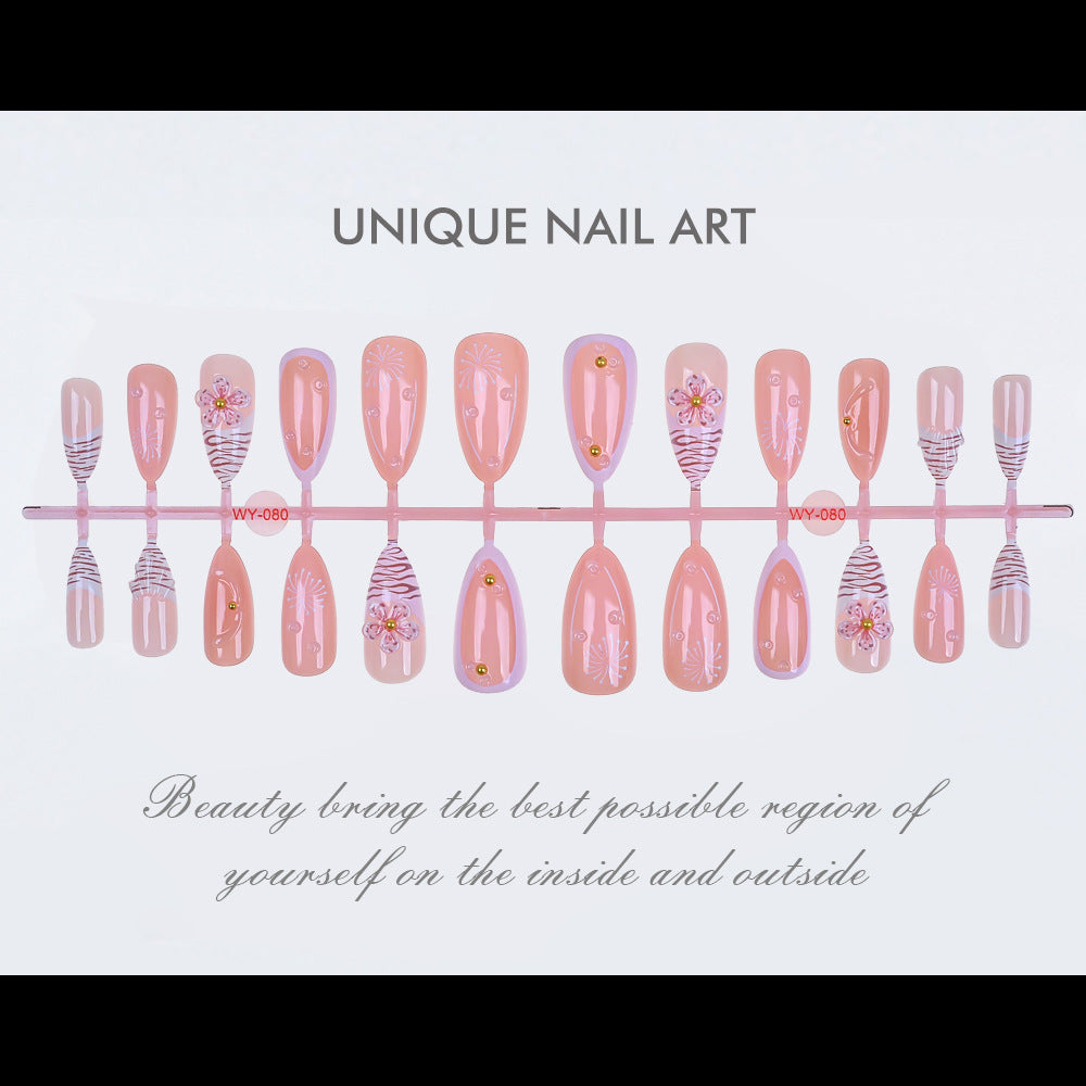 Elegant Floral Design Press-On Nails Stornfield