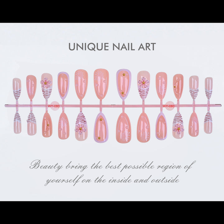 Elegant Floral Design Press-On Nails Stornfield