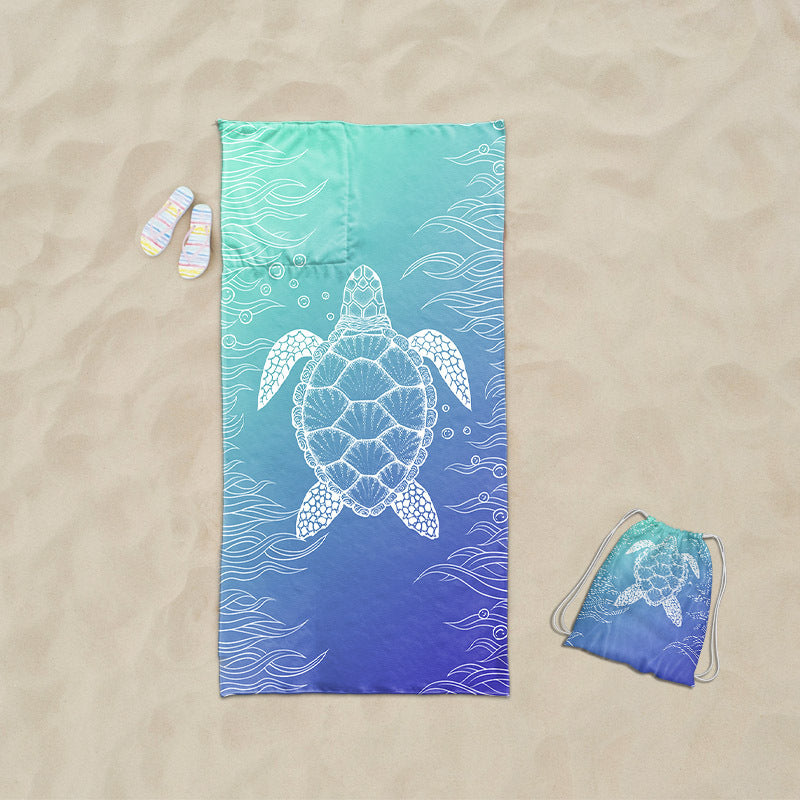 Beach towel with exclusive sea turtle motif Stornfield