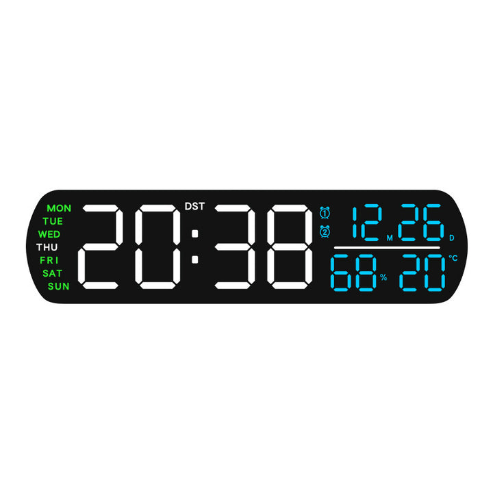 Digital wall clock with temperature and hygrometer display Stornfield