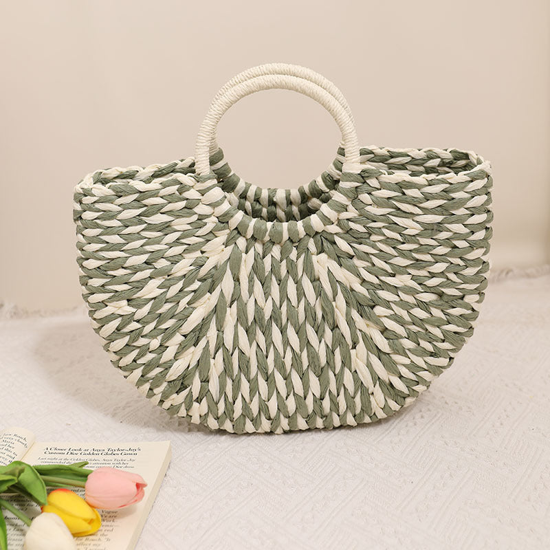 Stylish basket bag with round handle Stornfield