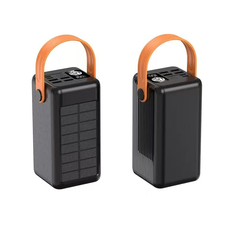 Portable Solar Power Bank with Integrated LED Light and Fast Charging Function Stornfield