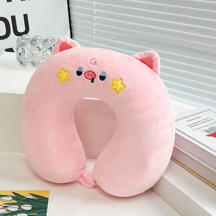 Women Neck Support Pillow with Artistic Animal Design Stornfield