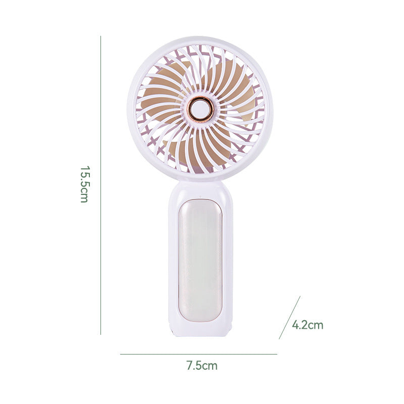 Women Portable Mini Hand Fan with LED Light Stornfield