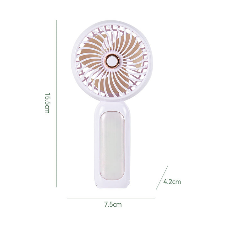 Women Portable Mini Hand Fan with LED Light Stornfield