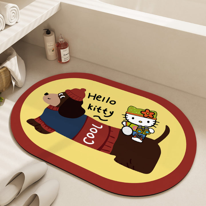 Cartoon Character Bathroom Mat
