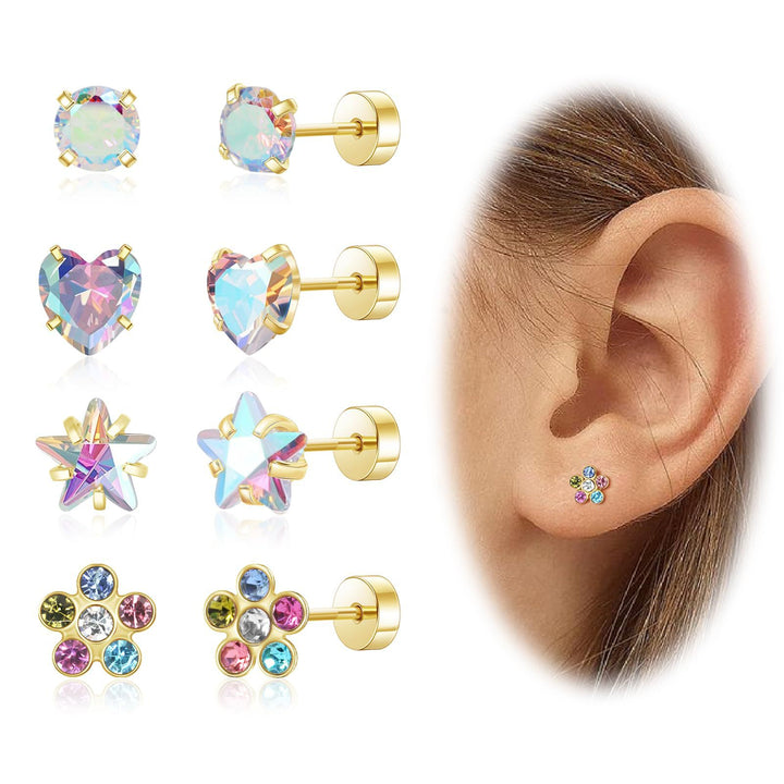 Gemstone Stud Earring Set Stornfield