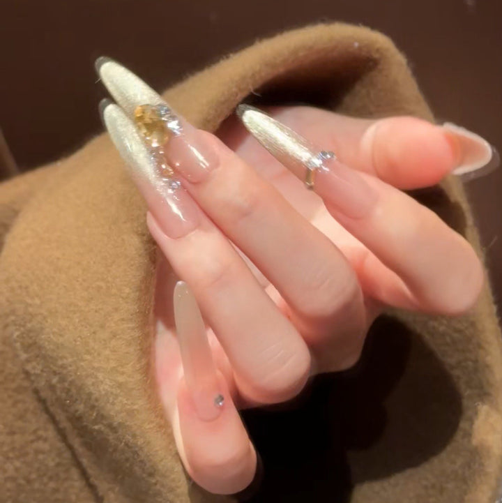 Stylish Stiletto Press-On Nail Extensions Stornfield