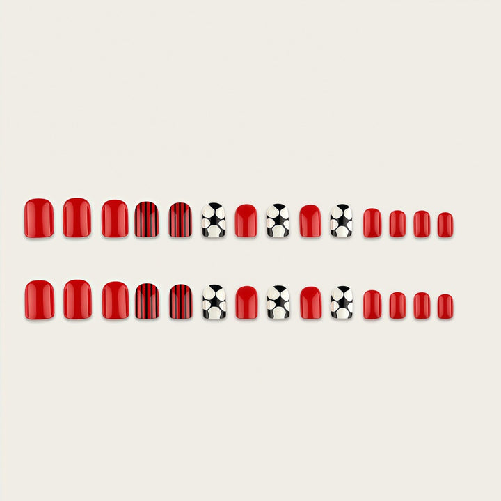 Convincing artificial nails with football motif Stornfield