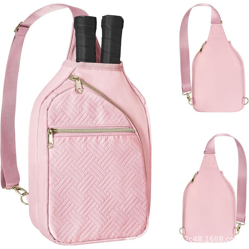 Sporty shoulder bag for tennis rackets with practical compartments Stornfield