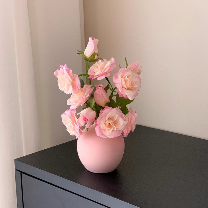 Elegant Fabric Flower Arrangement