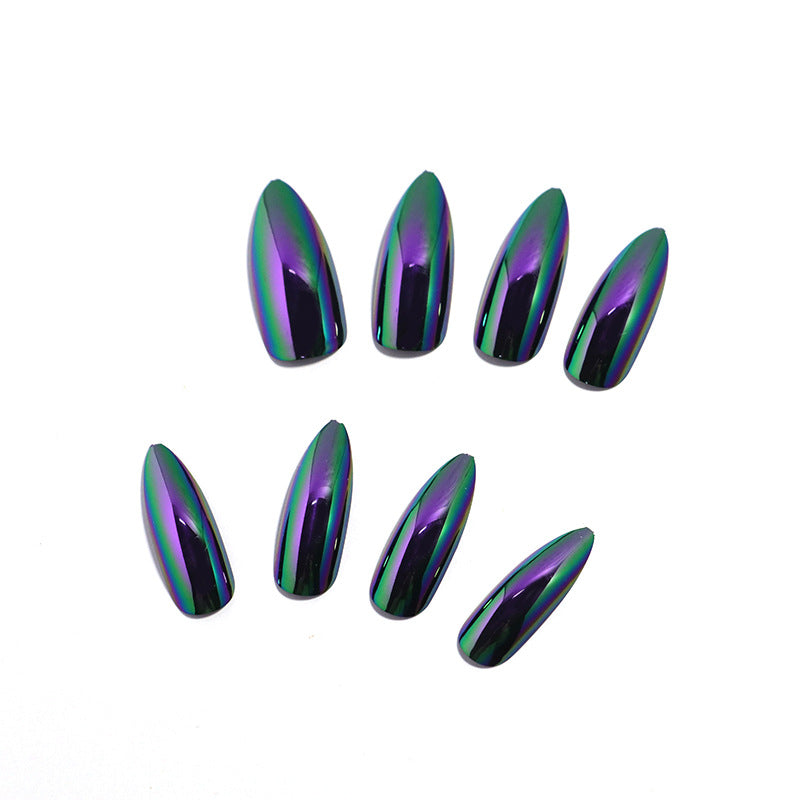 Iridescent Stiletto Press-On Nail Tips Stornfield