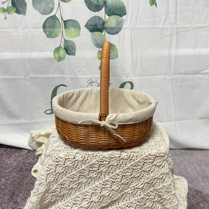Women's Elegant Basket with Removable Fabric Insert Stornfield