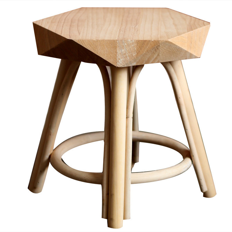 Modern stool made of solid wood Stornfield