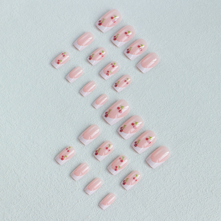 Cherry Blossom French Tip Nail Art Kit
