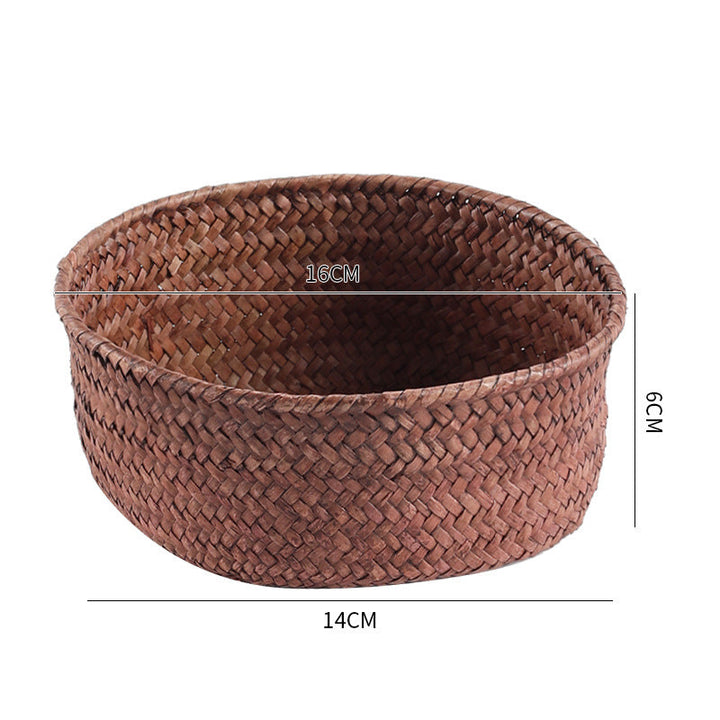 Handmade Natural Fiber Storage Basket Stornfield