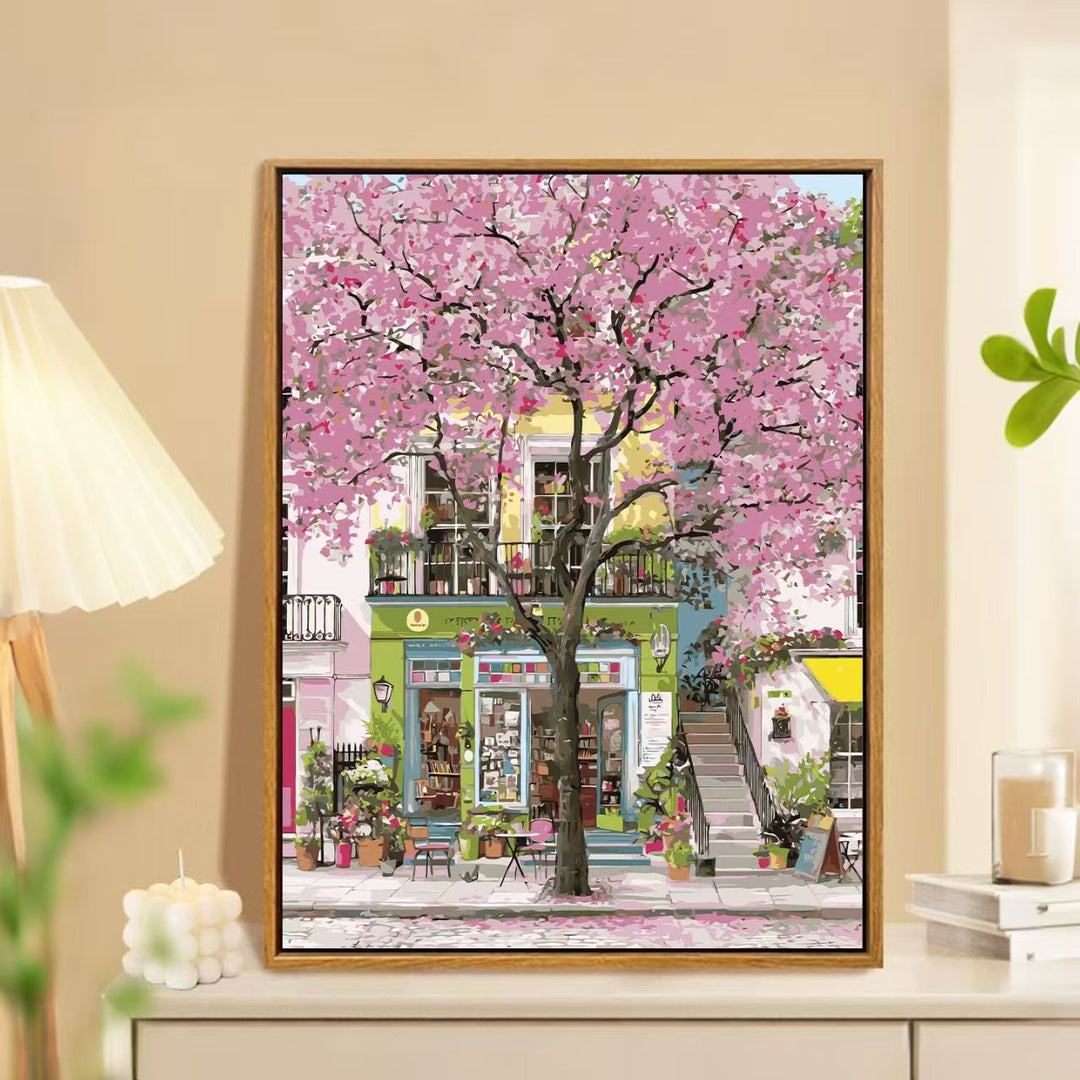 Charming Springtime Market Landscape Wall Art Stornfield