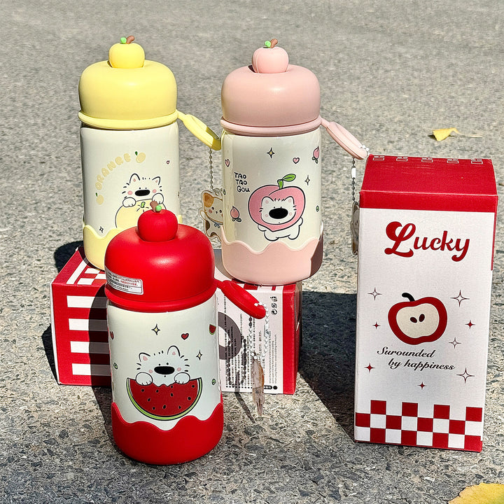Women's water bottle with interactive fruit lid Stornfield