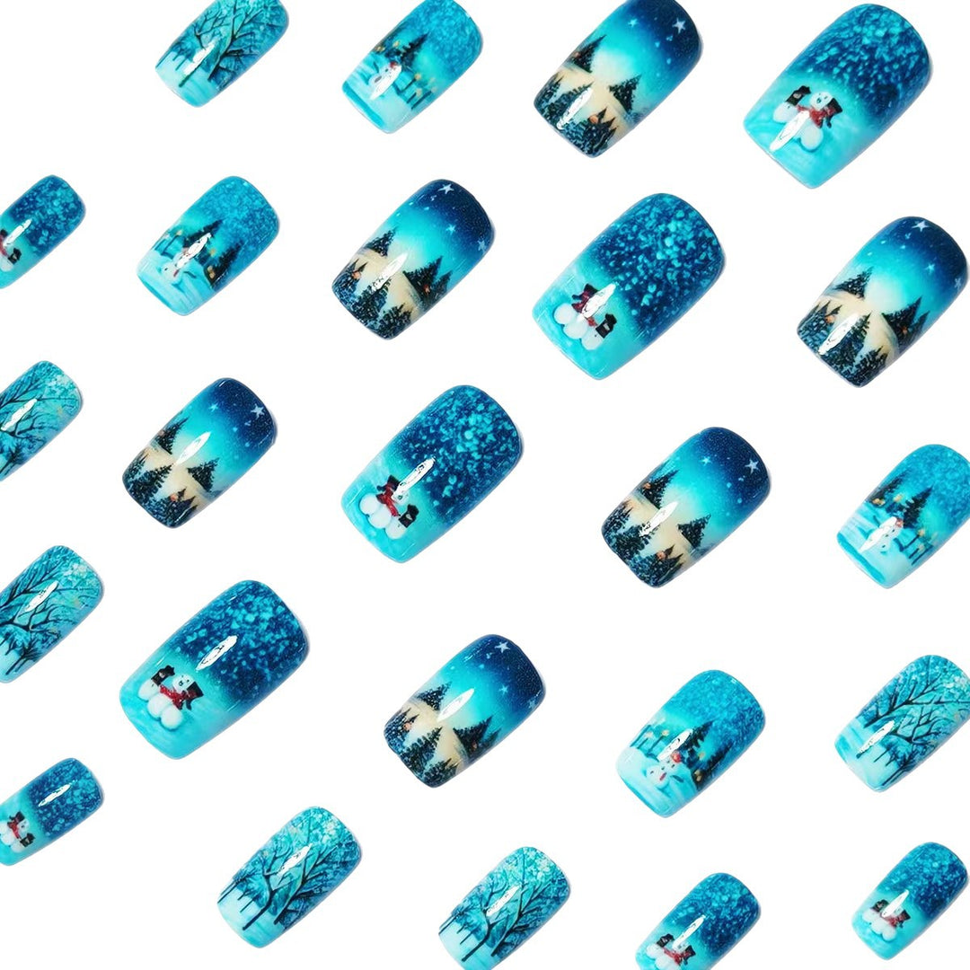 Winter Art Nails in Snowman Design Stornfield