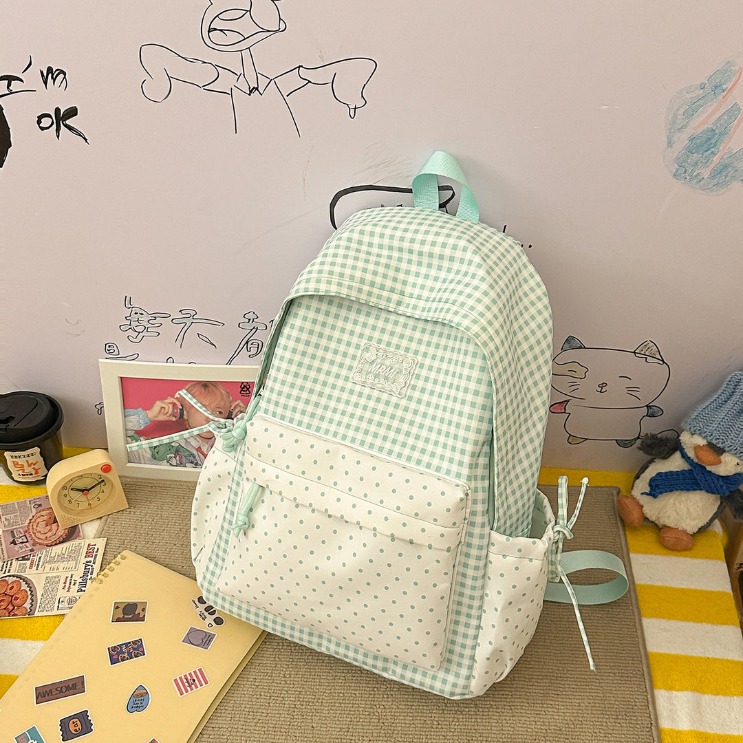 Chic Plaid Backpack Stornfield