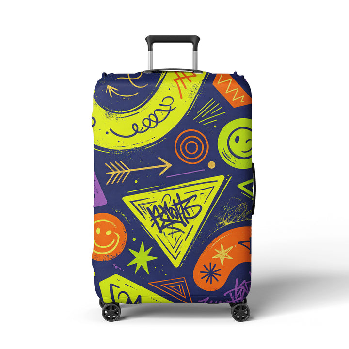 Women's suitcase cover with modern graphic design Stornfield