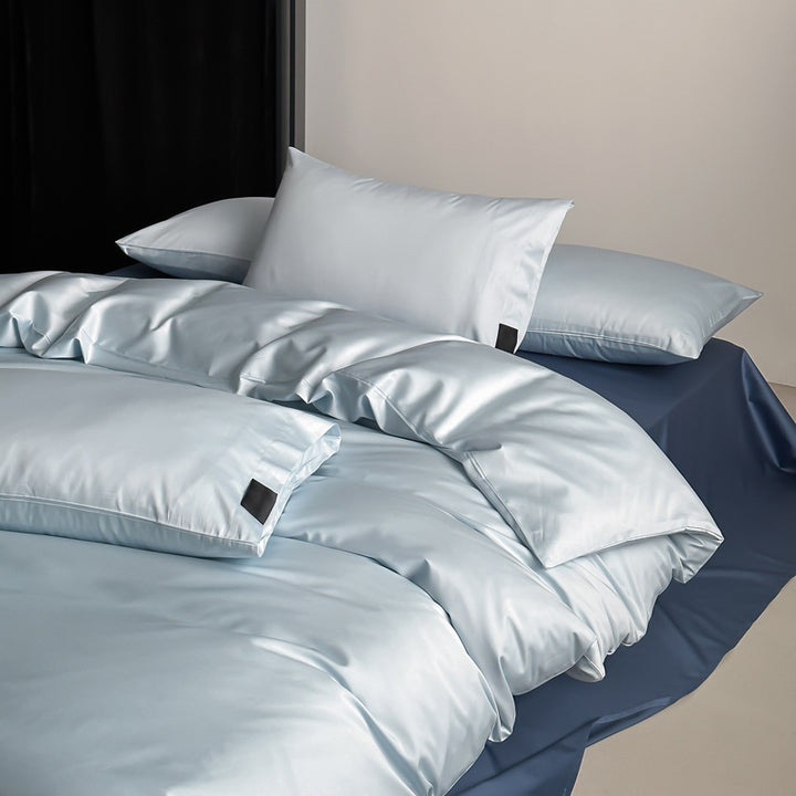 Luxury Cotton Sateen Duvet Cover Set with Envelope Pillowcases