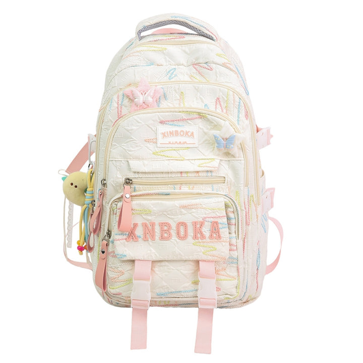 Multi-Functional Patterned School Backpack Stornfield
