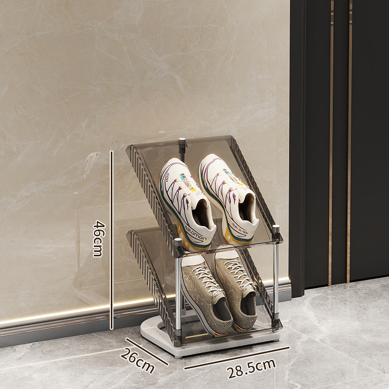 Shoe rack with transparent design Stornfield
