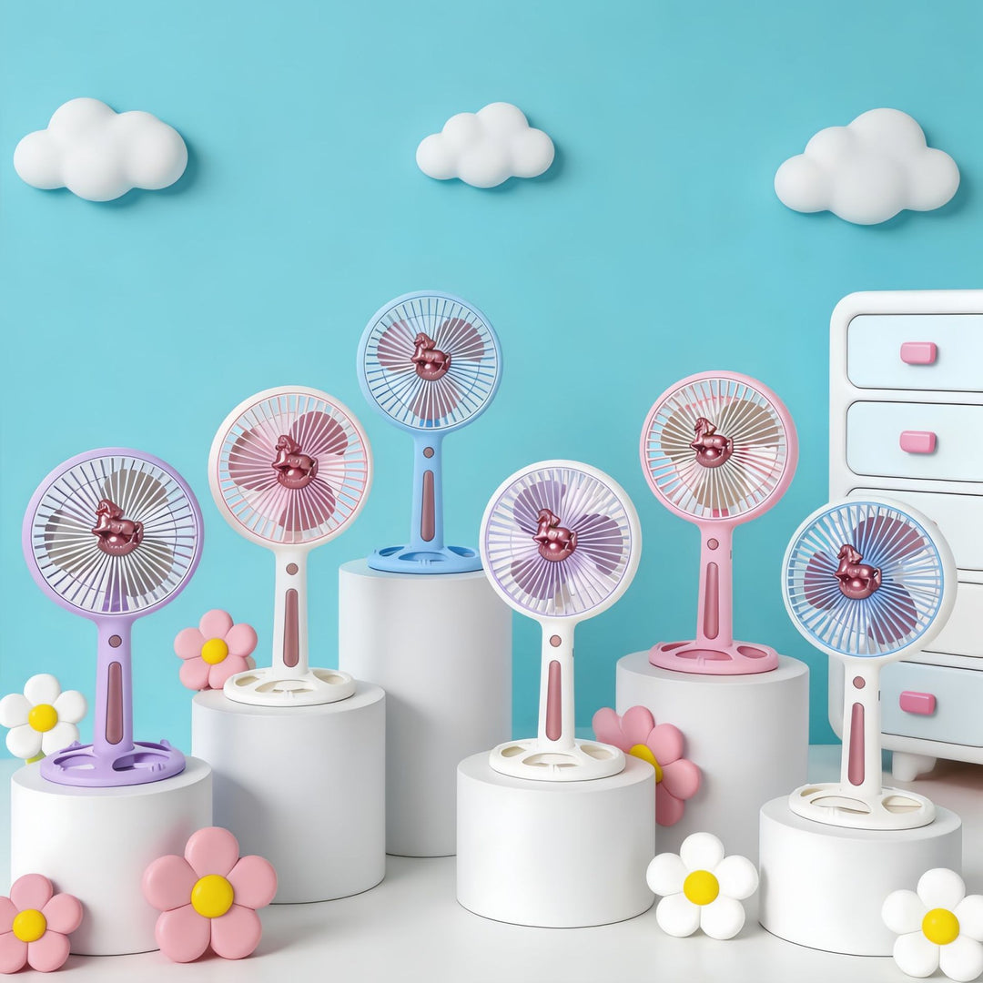 Women's Portable Handheld Fan with Flexible Angle and USB Connection Stornfield