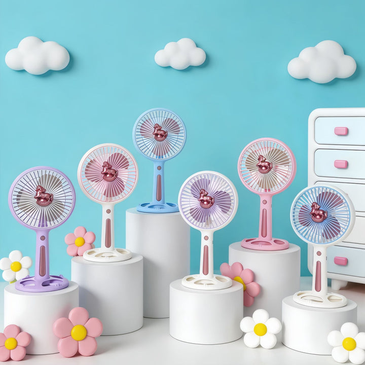 Women's Portable Handheld Fan with Flexible Angle and USB Connection Stornfield